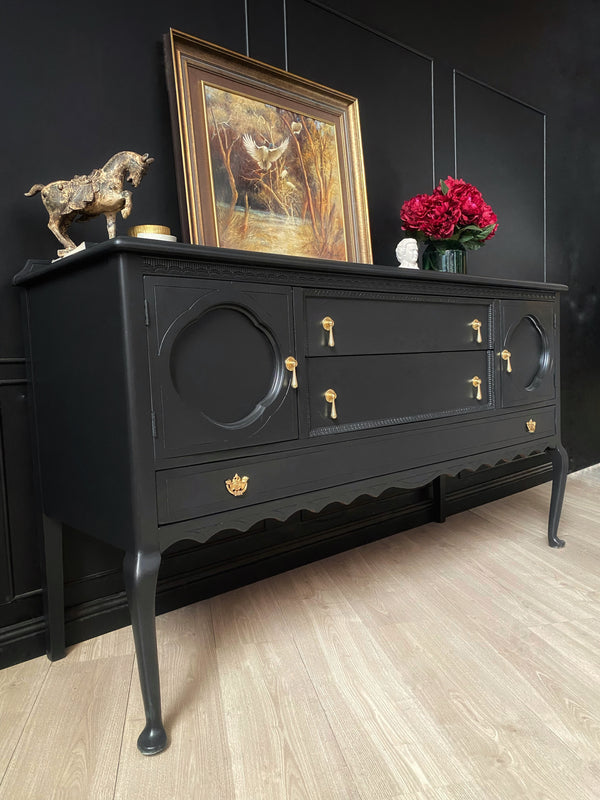 Mid-century sideboard black, view 5