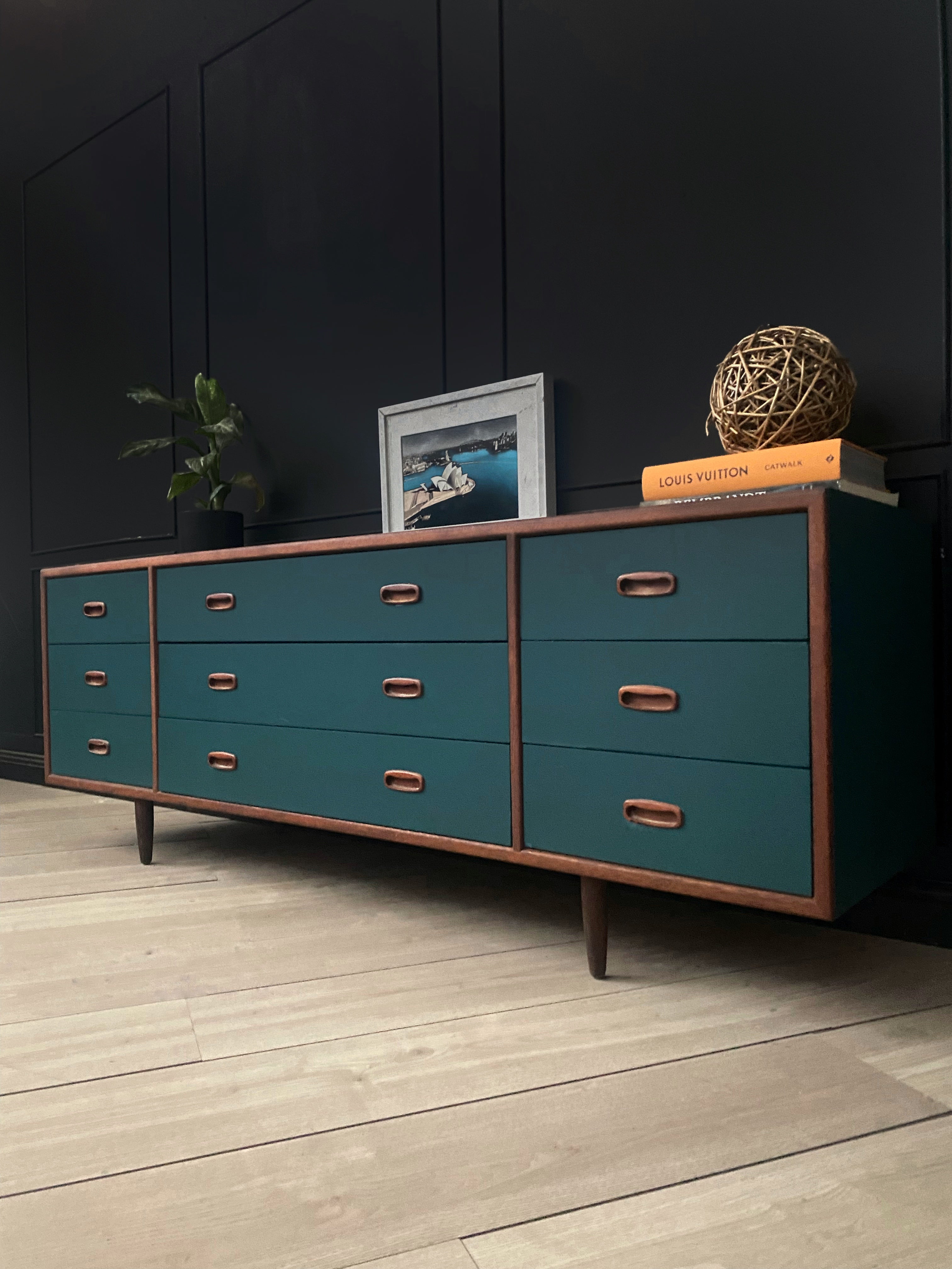 ‘Alrob Furniture’ Stunning Teal Dresser