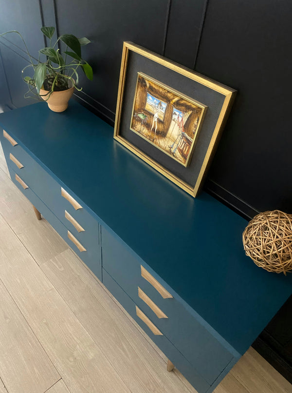 Reliance Furniture dresser blue, view 9