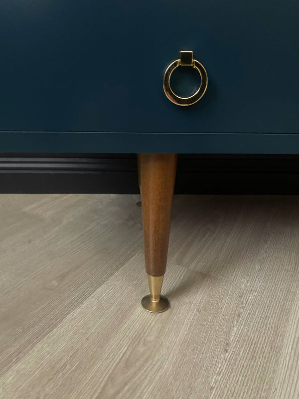 Mid-century dresser blue, view 6