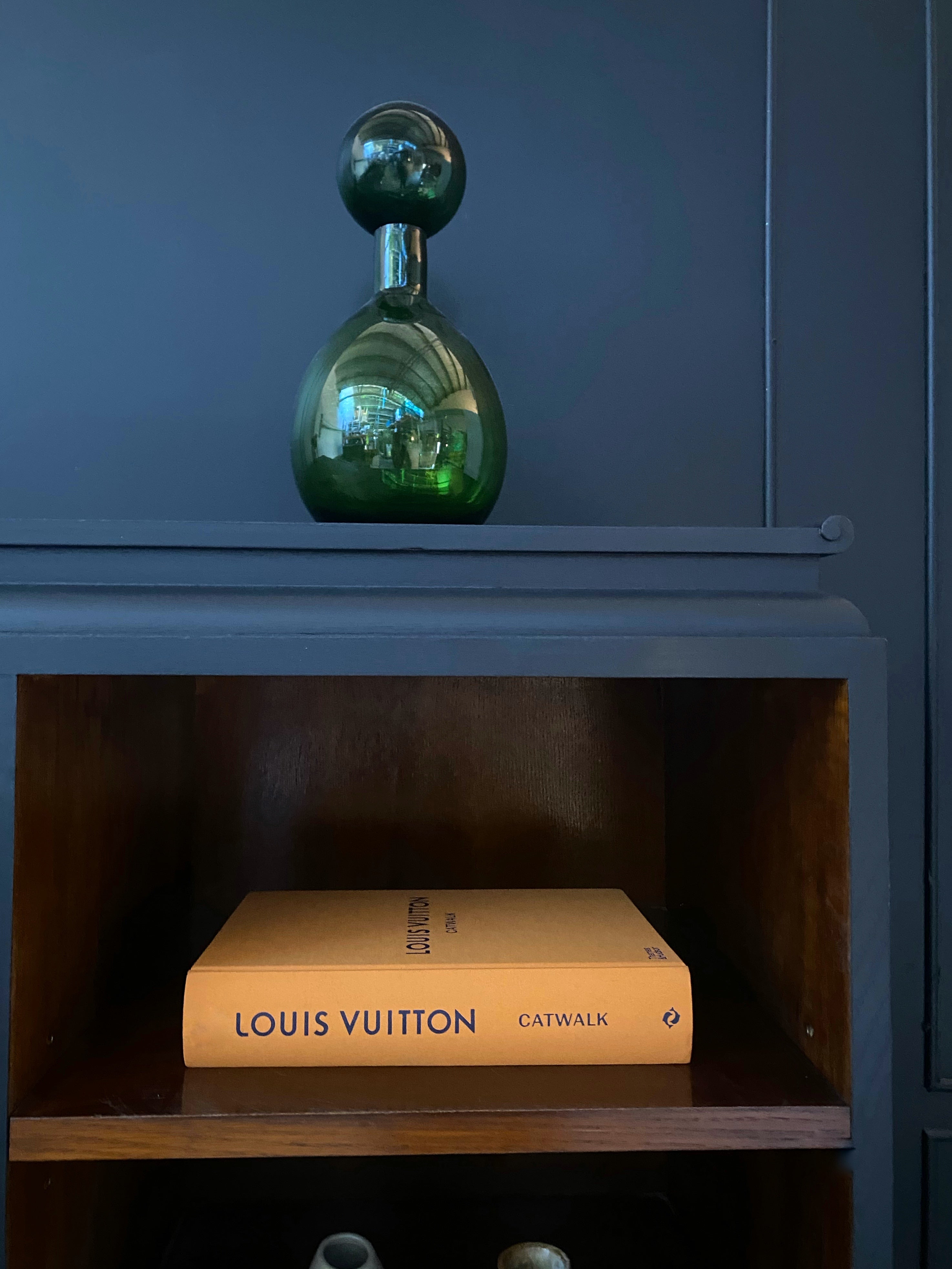 Black European Antique Bookcase with Stunning Walnut Finish