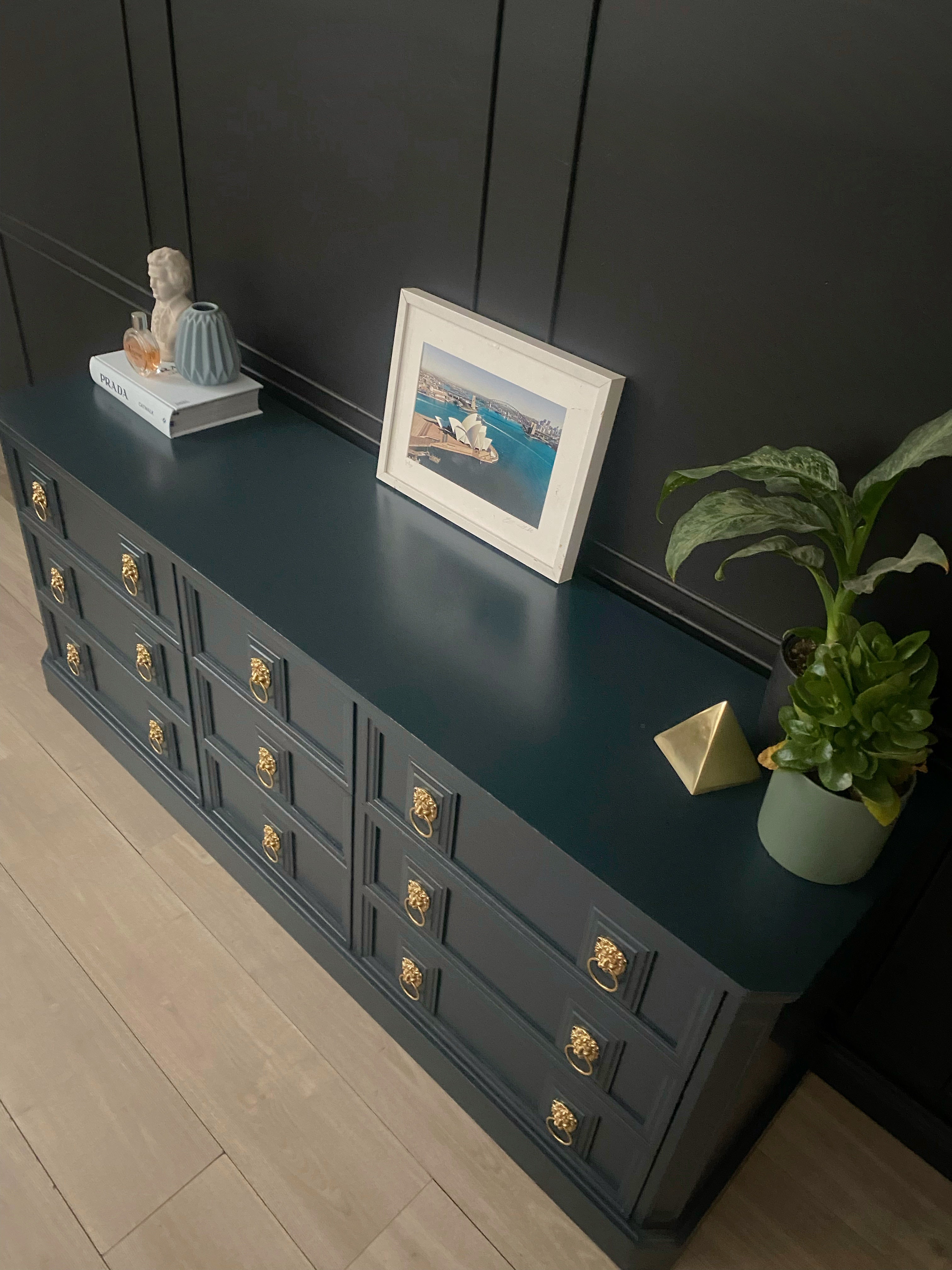 ‘Buttery Brothers’ blue dresser