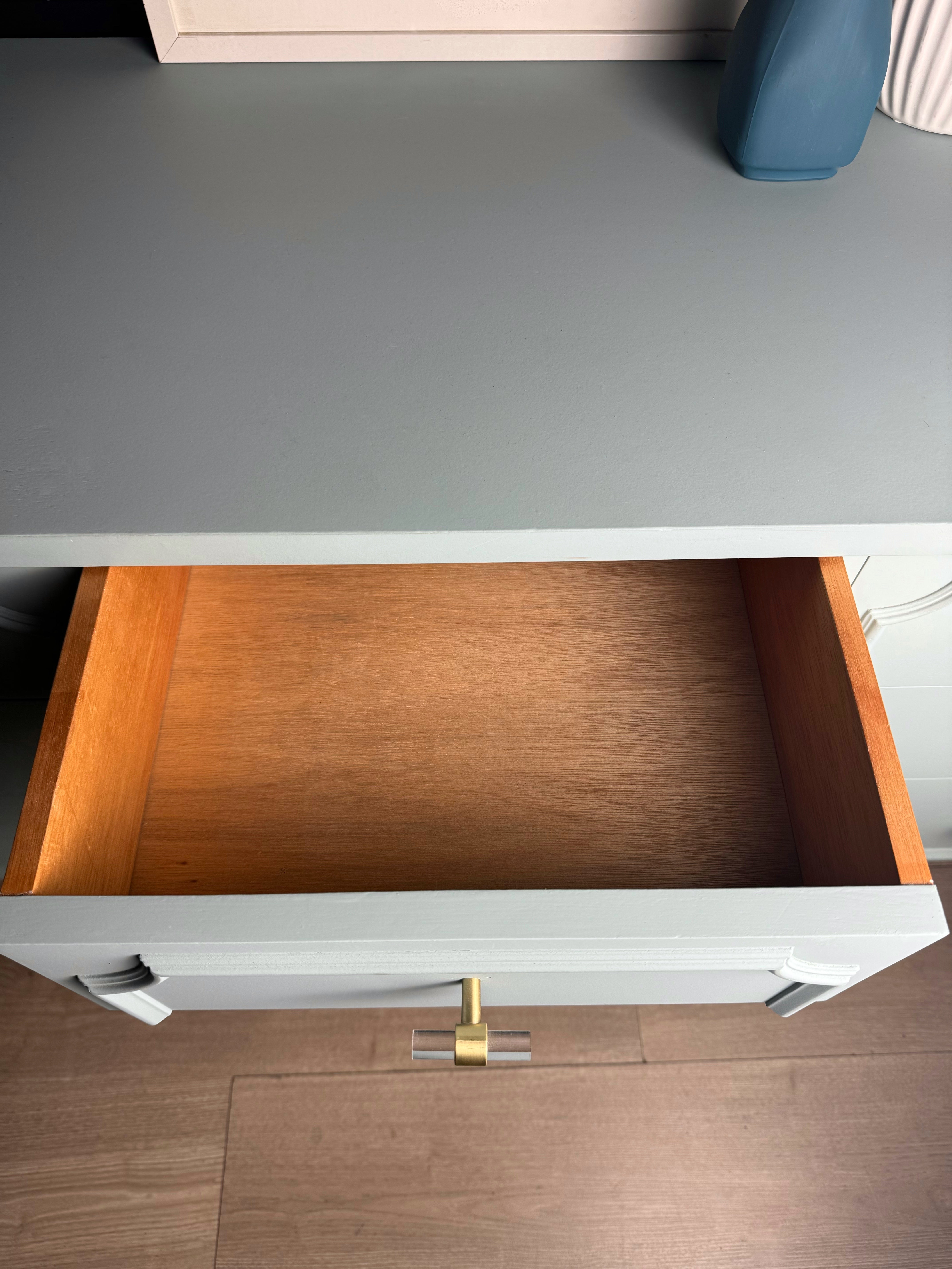 ‘Reliance Furniture’ duck egg blue dresser