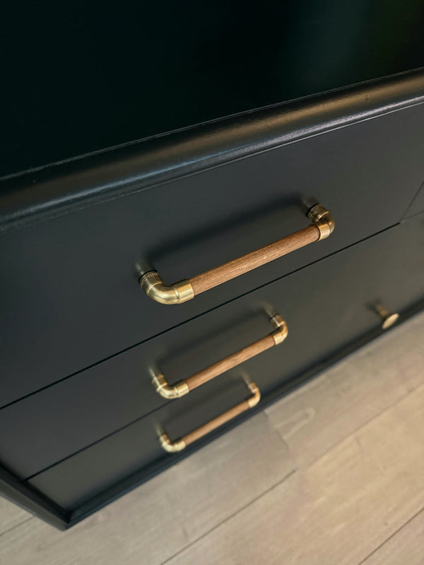 Reliance Furniture dresser dark green, view 7