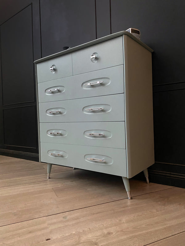 Burgess Furniture dresser blue, view 3