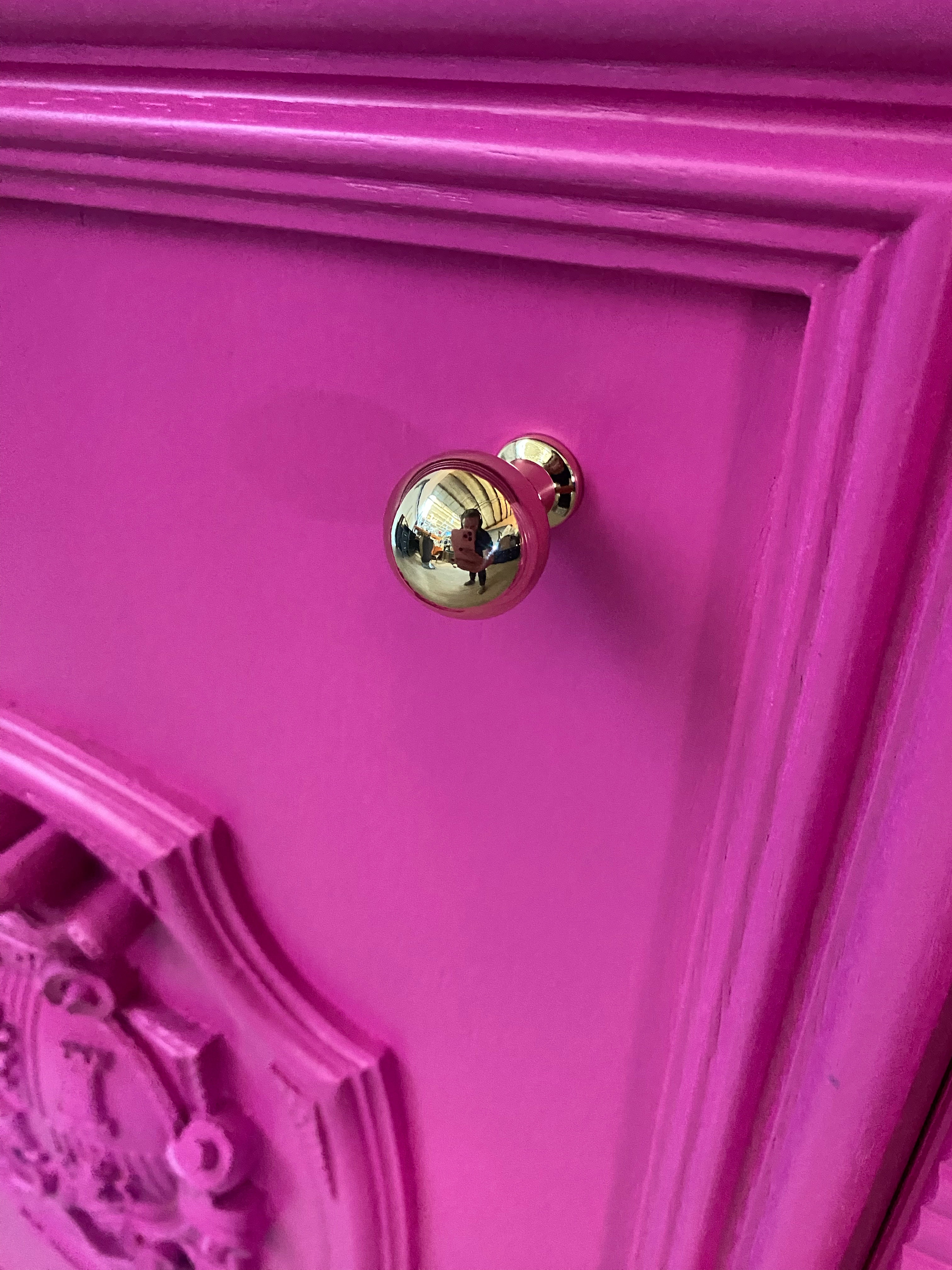 Pink and Gold Sideboard / Buffet