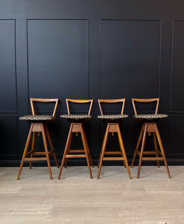 TH Brown bar stools blackwood