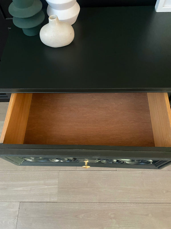 Reliance Furniture dresser dark forest green, view 8
