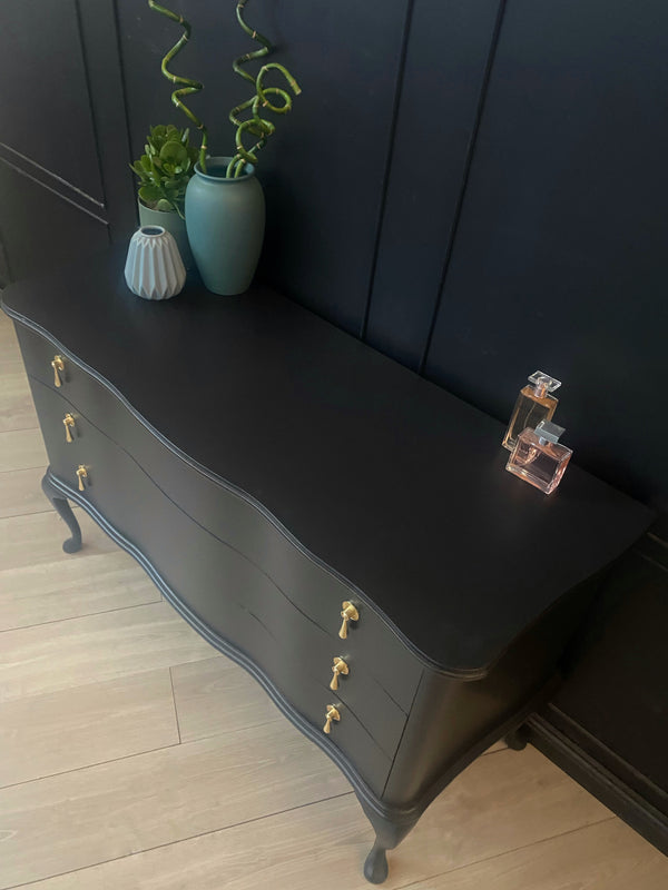 Mid-century dresser black, view 4