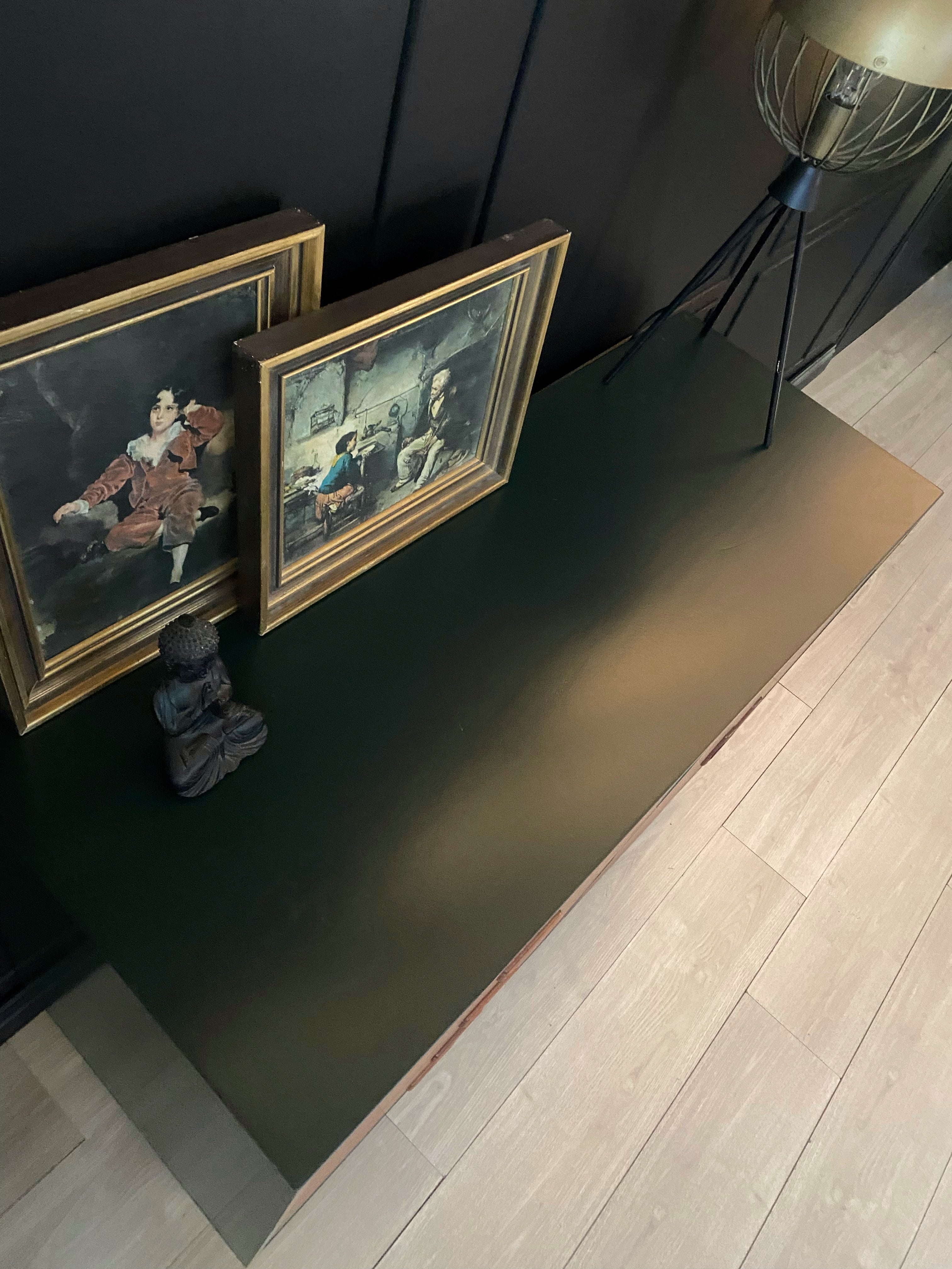 Mid Century Green and Teak Cabinet