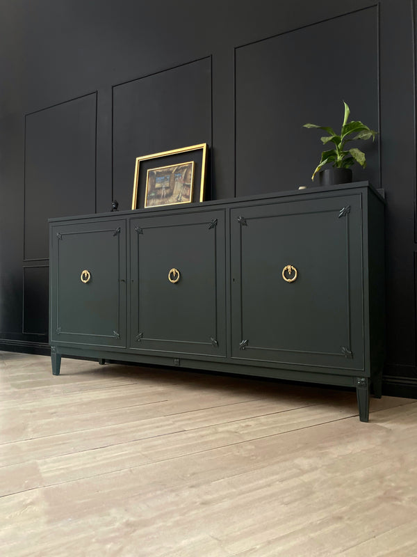 Mid-century sideboard dark green