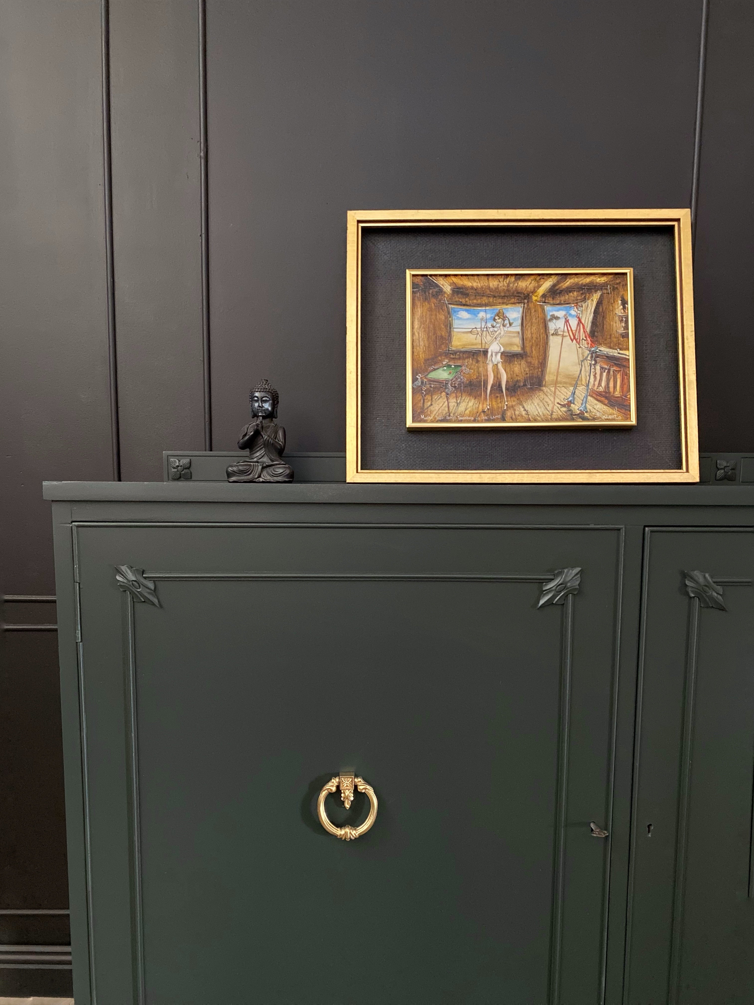 Gorgeous Dark Green Buffet / Sideboard