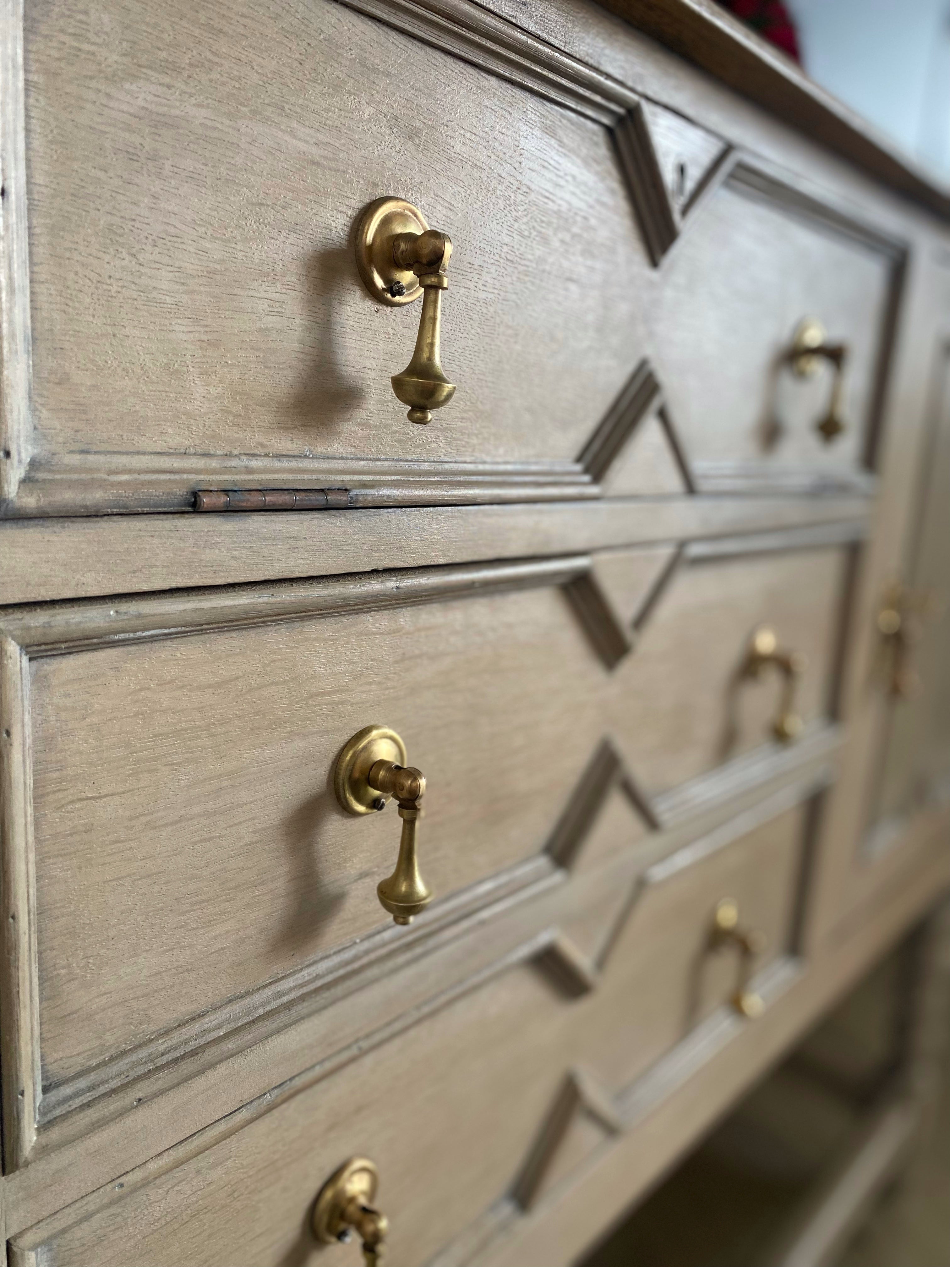 Stunning Solid Wood Jacobean Sideboard / Buffet