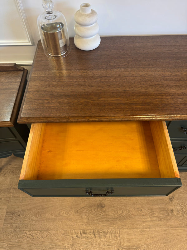 Mid-century dresser green, view 7