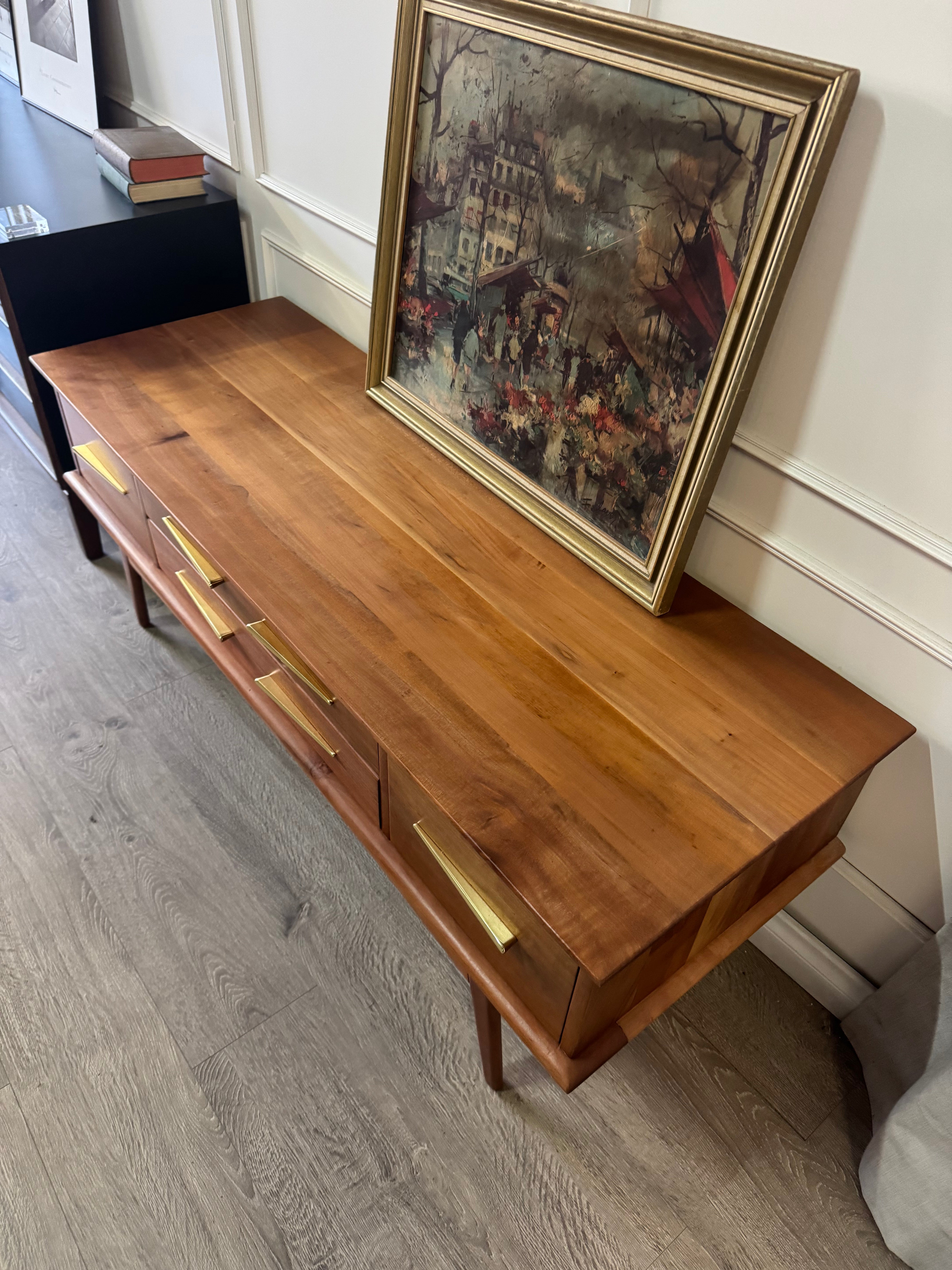 Fler lowboy console / tv unit with modern hardware