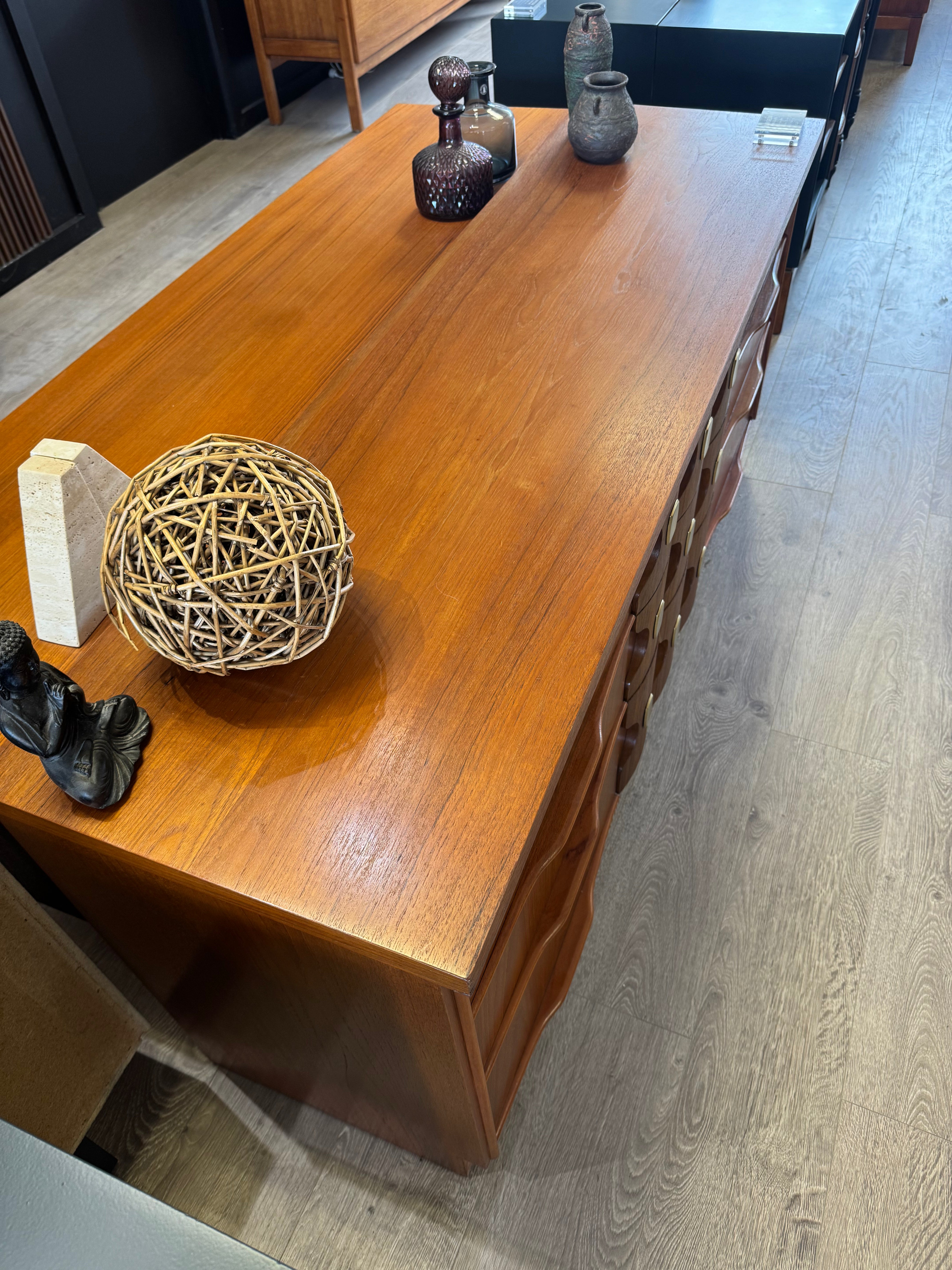 'Burgess Furniture' Dresser with metal detailing