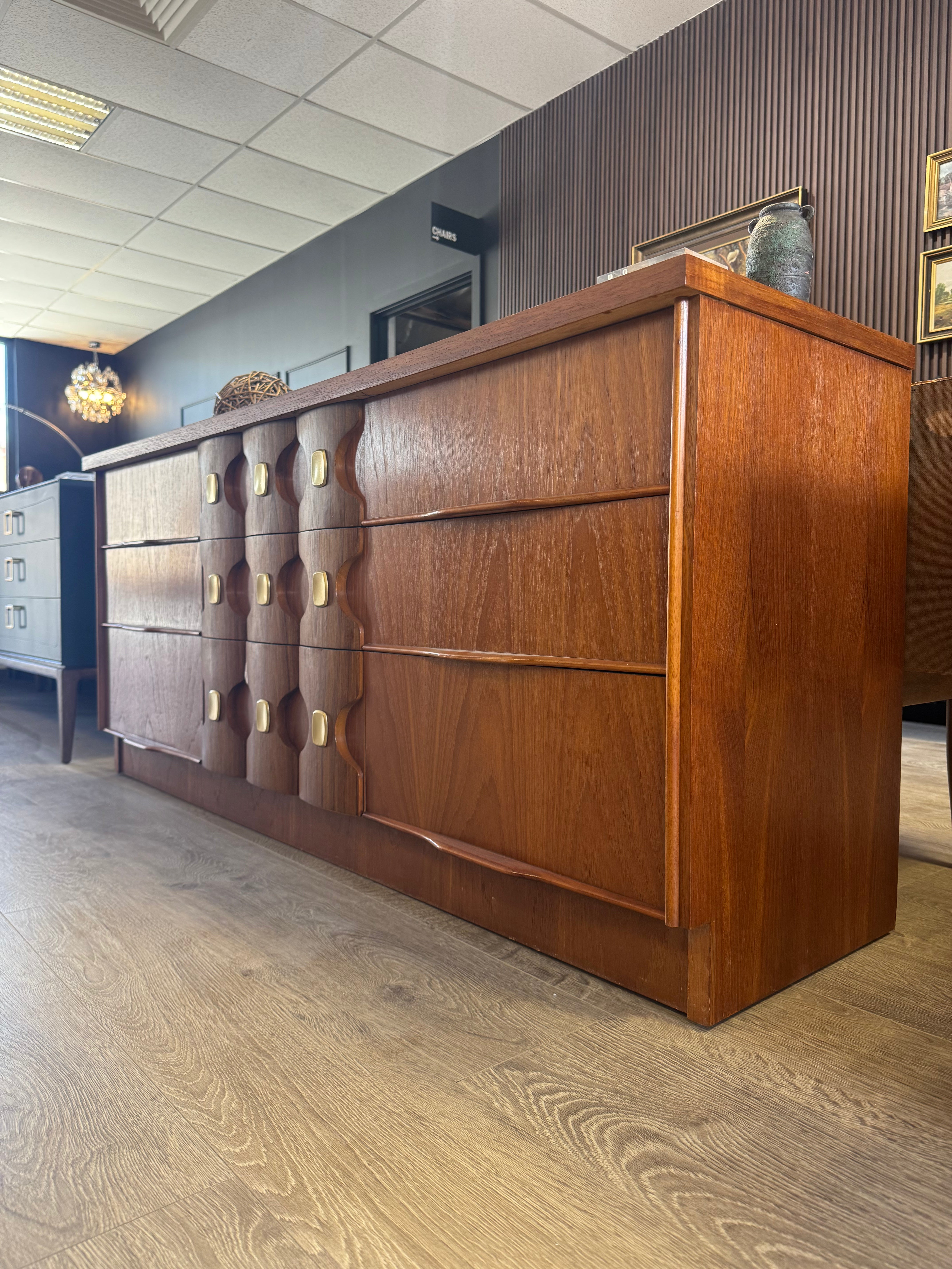 'Burgess Furniture' Dresser with metal detailing