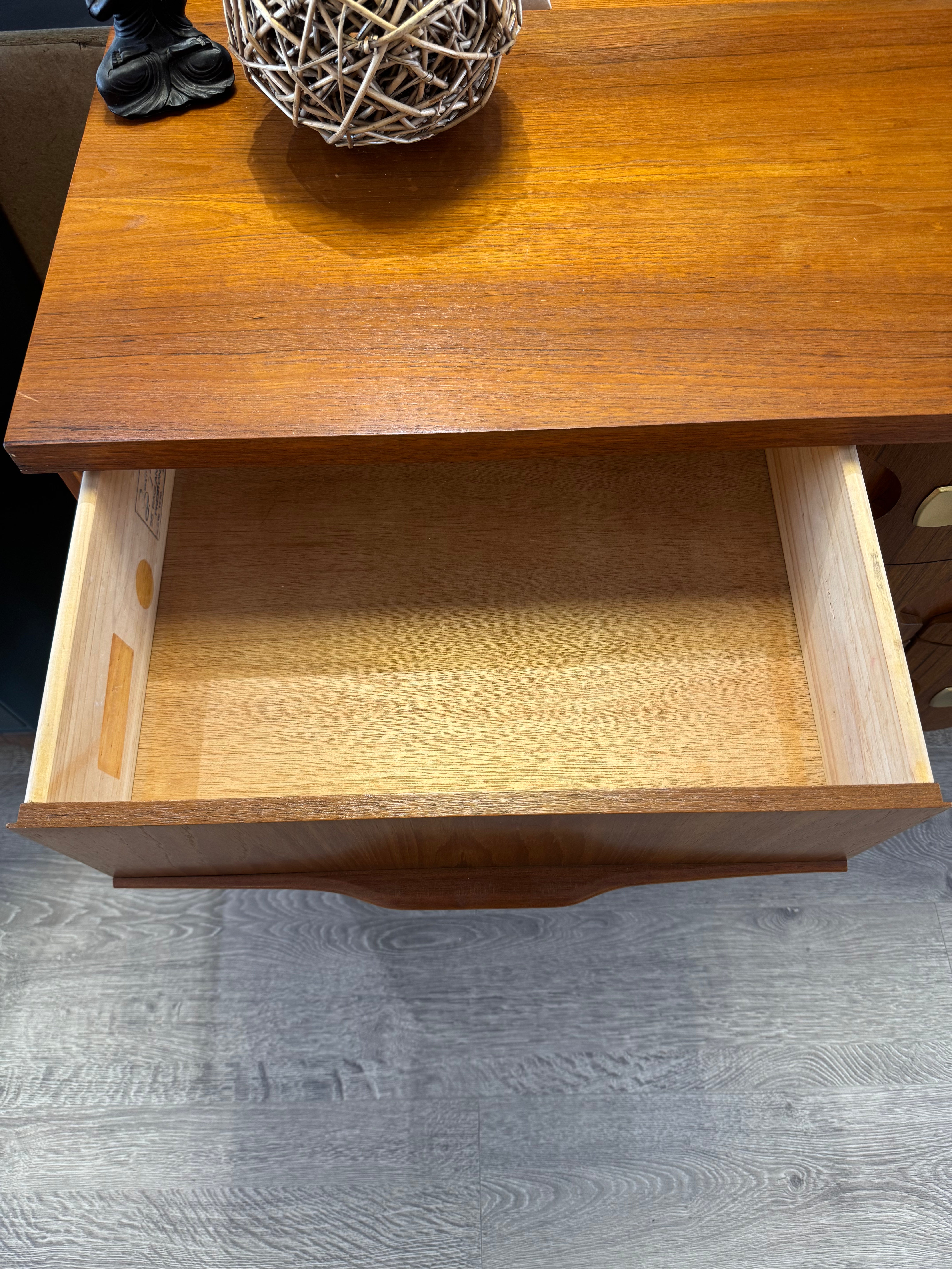 'Burgess Furniture' Dresser with metal detailing