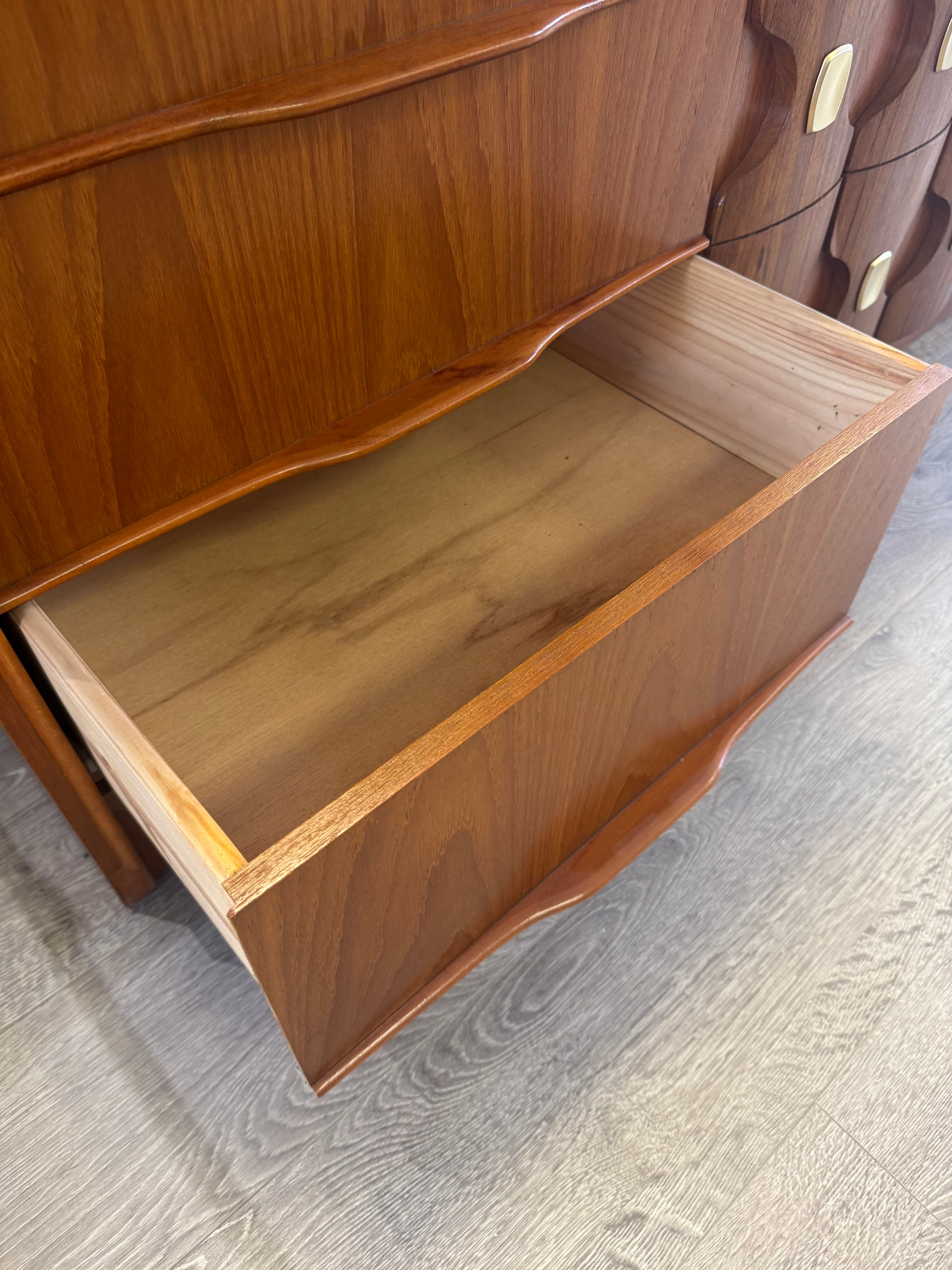 'Burgess Furniture' Dresser with metal detailing