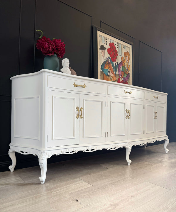 Mid-century sideboard white, view 2