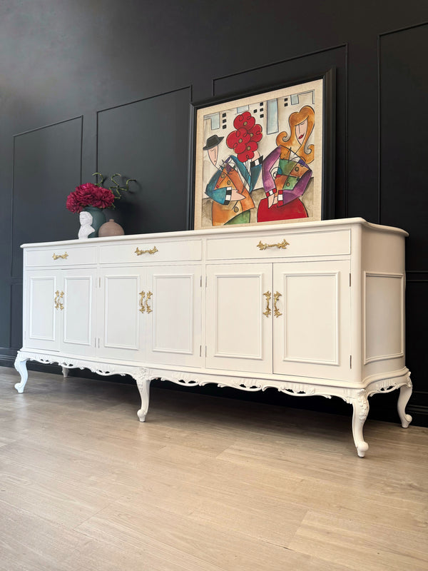 Mid-century sideboard white, view 3