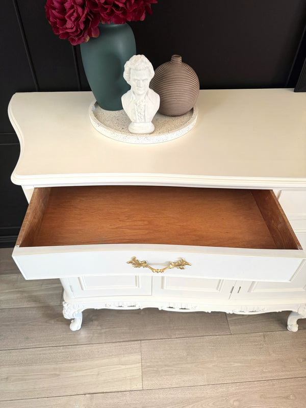 Mid-century sideboard white, view 5