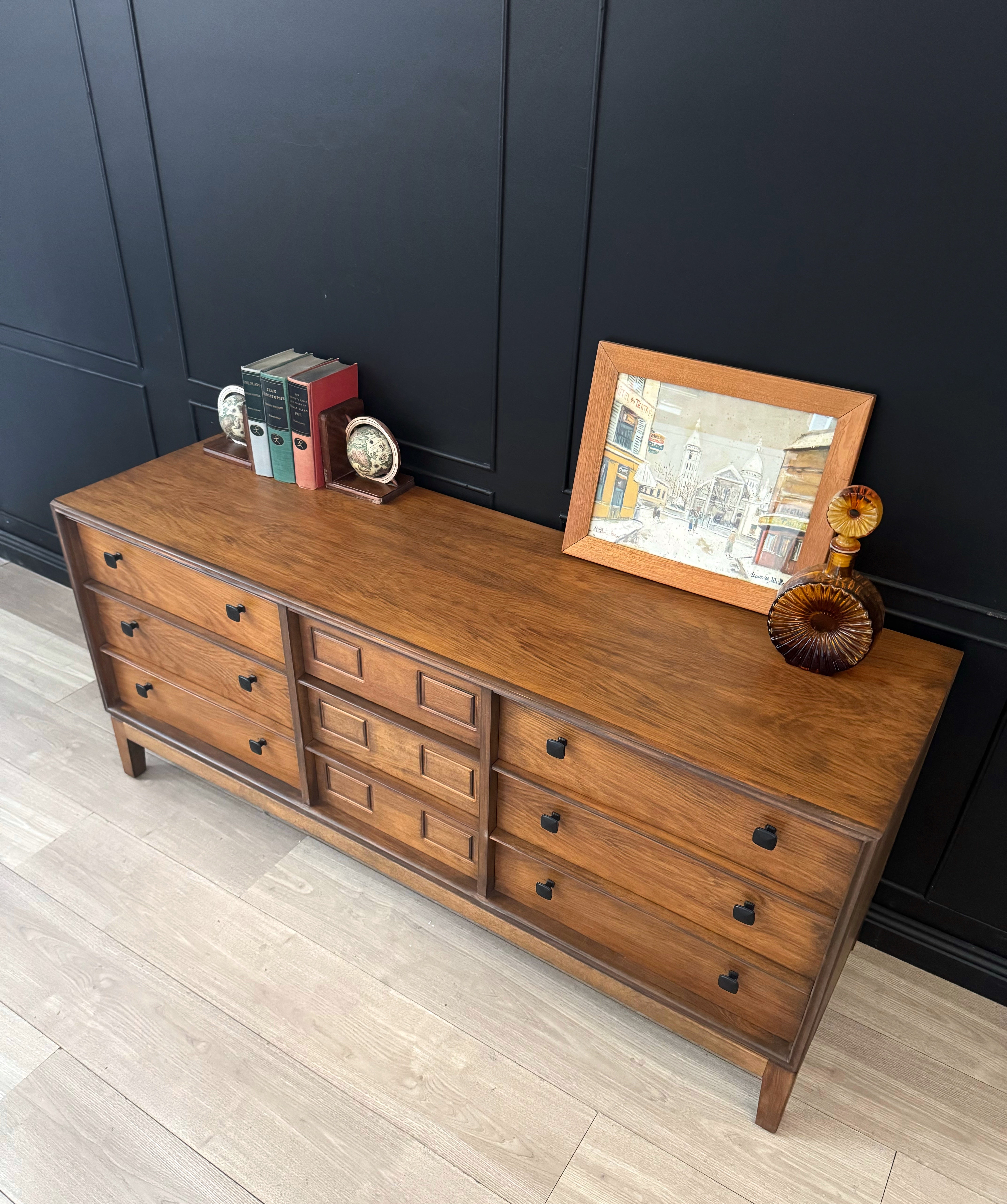 ‘Hayson Furniture’ 9 drawer dresser - stained