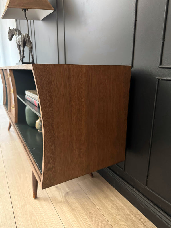 Mid-century sideboard forest green, view 7