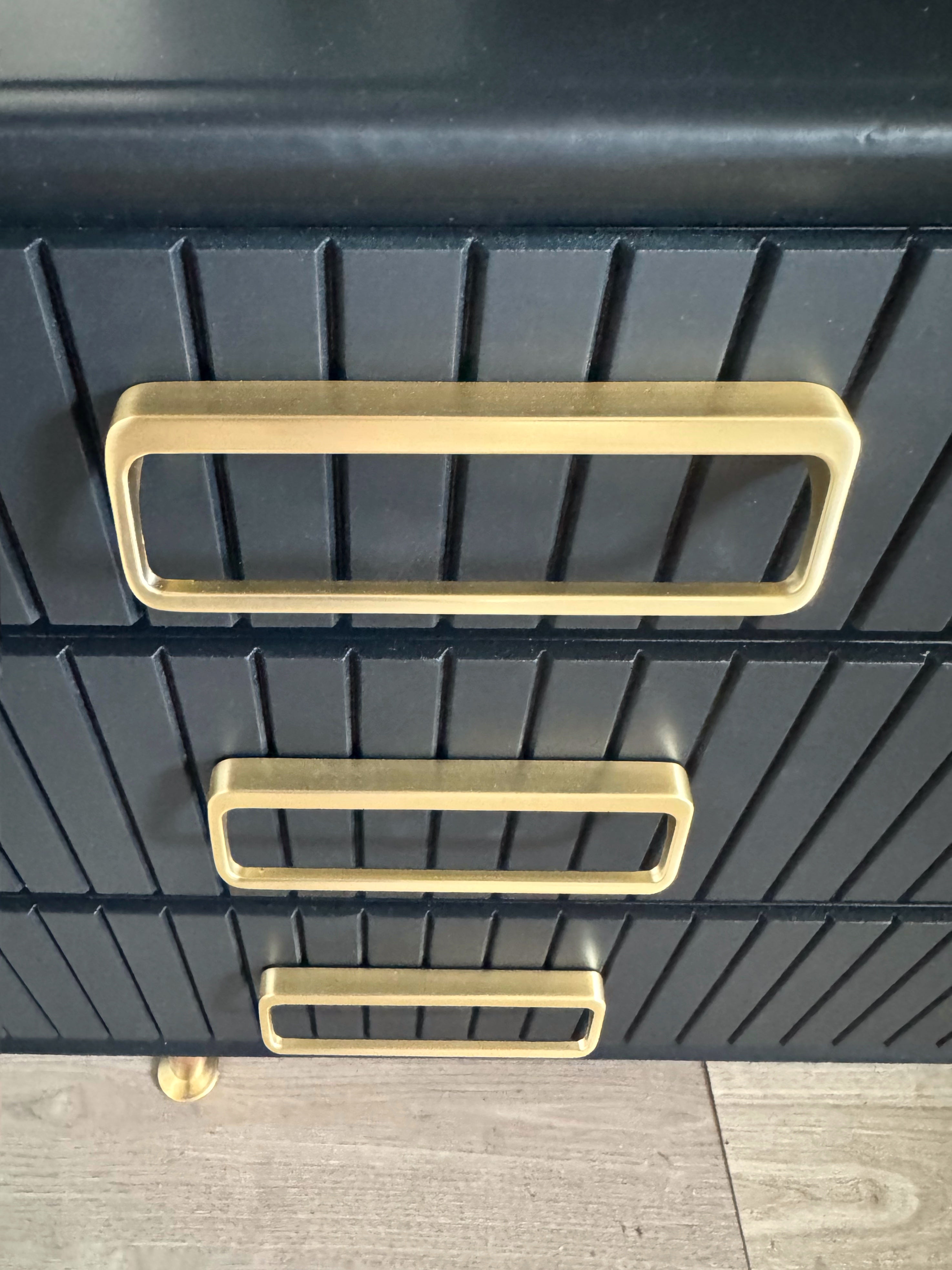 MCM dresser with swing out shelves