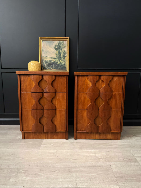 Burgess Furniture bedside tables teak, view 2