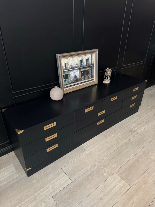 Mid-century dresser black, view 4