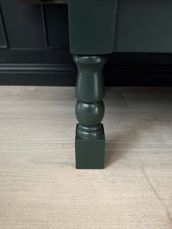 Mid-century sideboard forest green, view 9