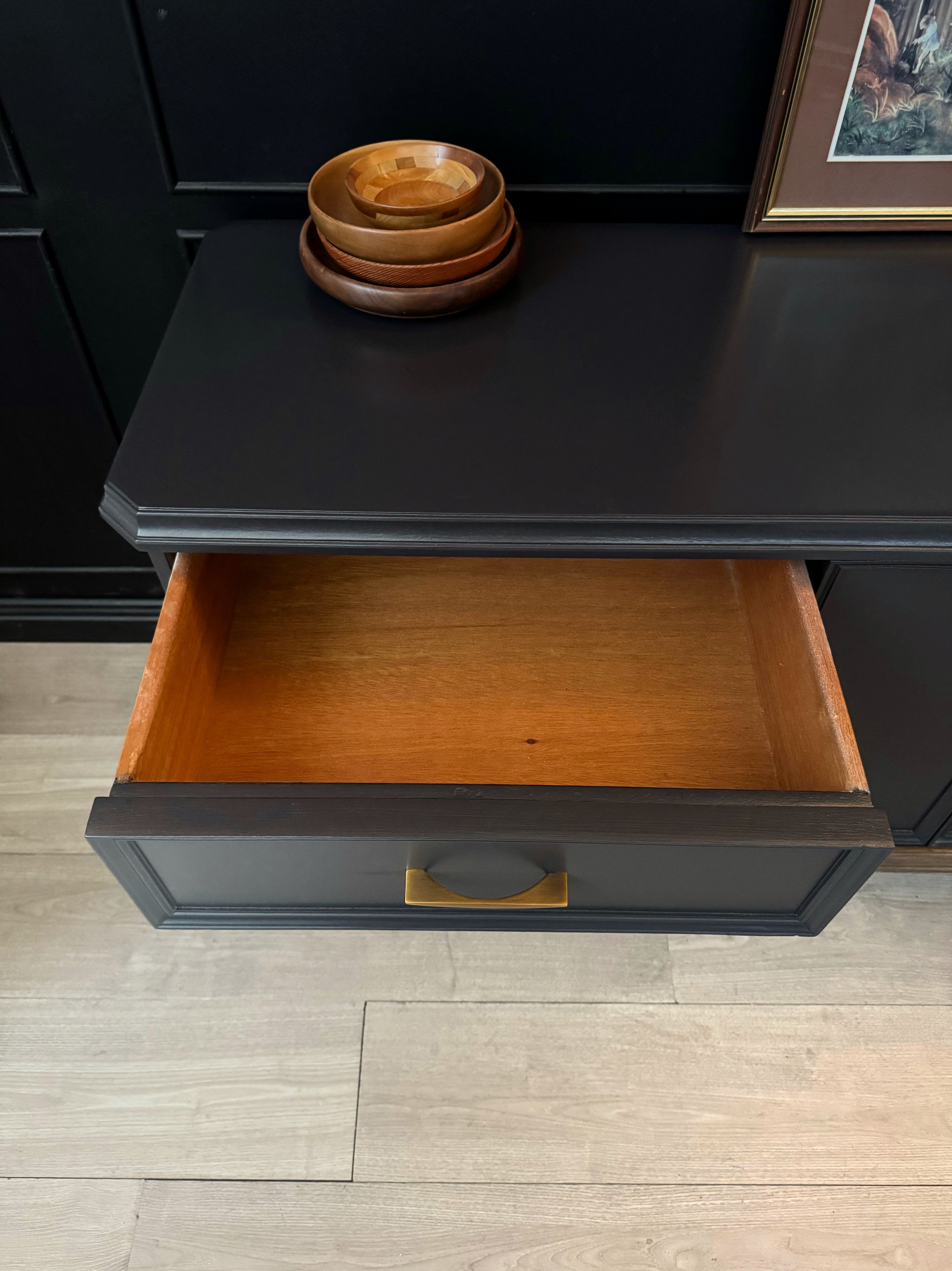 ‘CRO Furniture’ vintage dresser / sideboard - dark charcoal