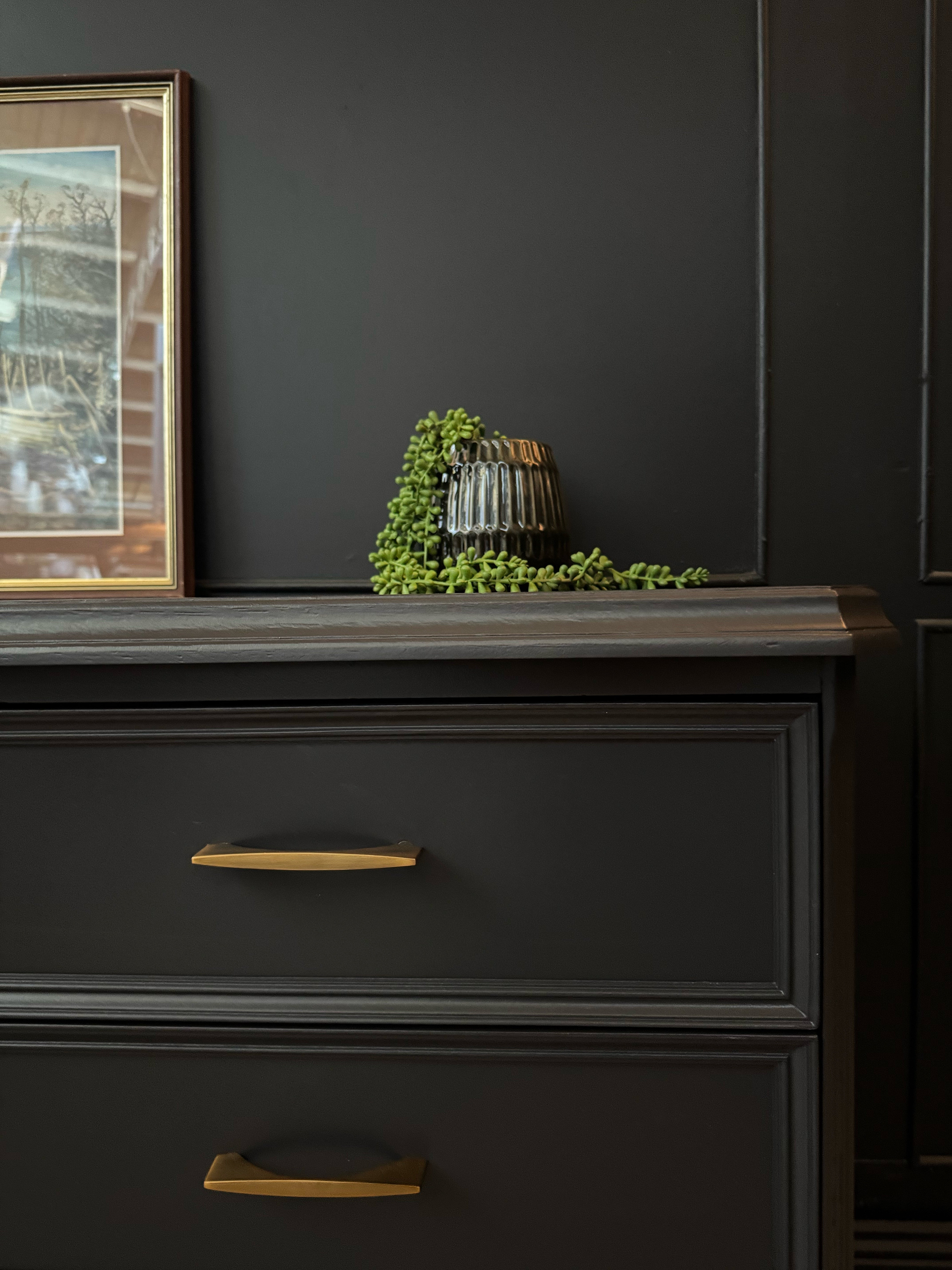 ‘CRO Furniture’ vintage dresser / sideboard - dark charcoal