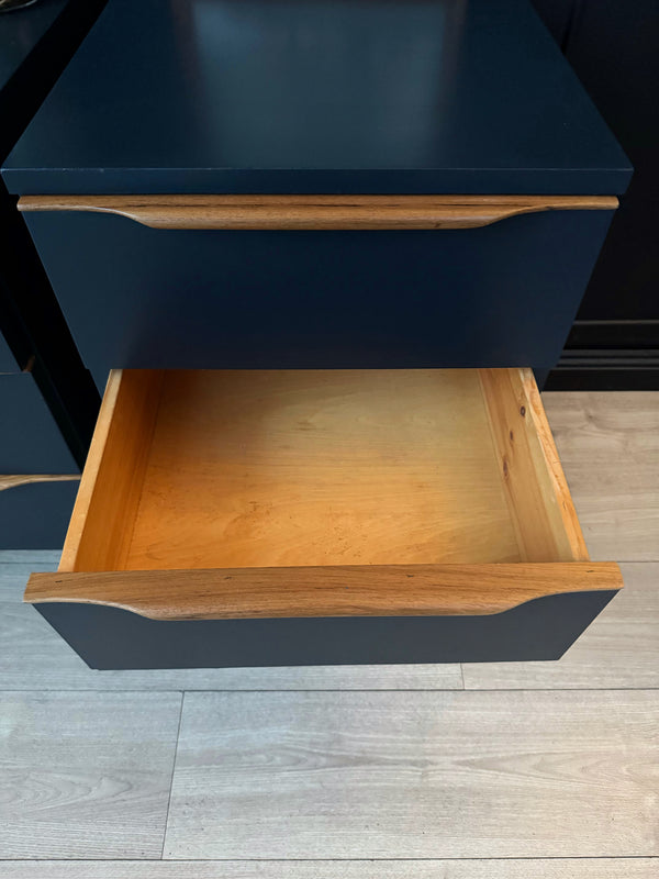 Macrob Furniture bedside tables teak blue, view 7