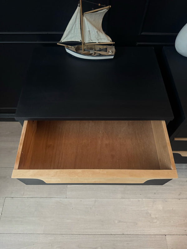 Reliance Furniture bedside tables dark blue, view 5