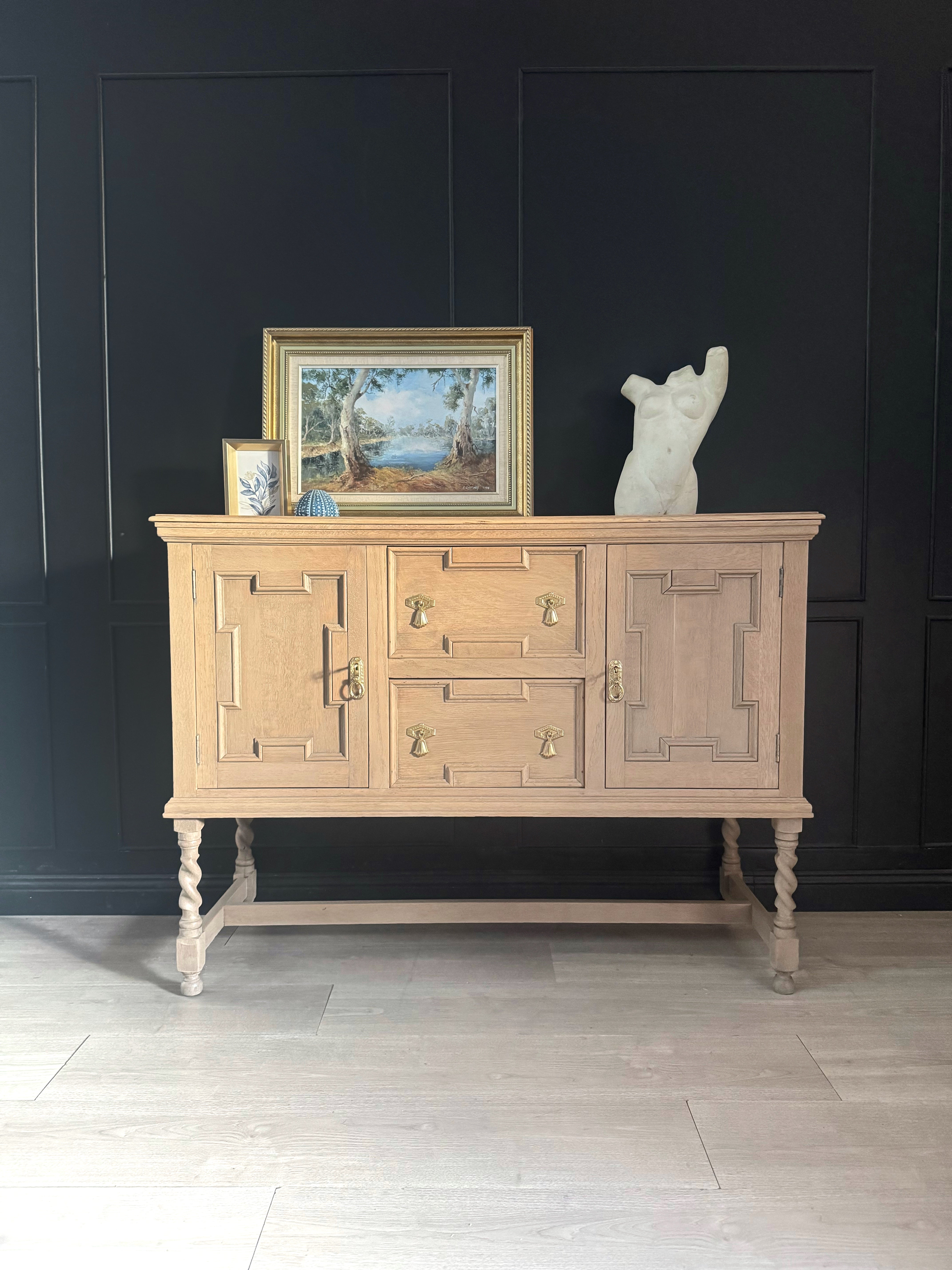 Stunning Jacobean Sideboard / Credenza / Buffet