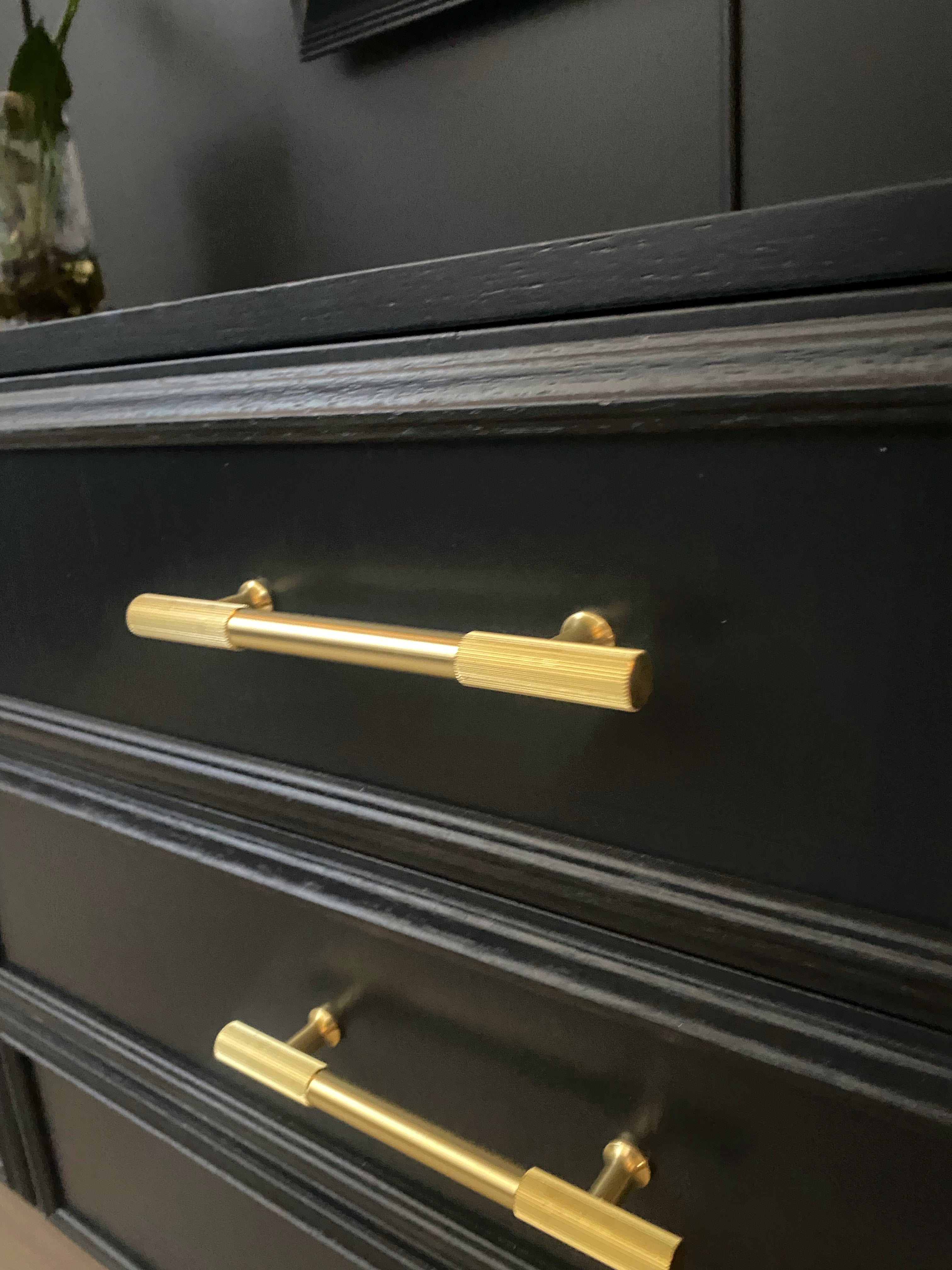 ‘Macrob Furniture’ dark blue dresser