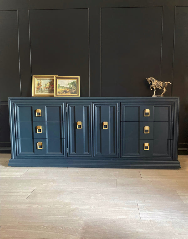 Thomasville dresser dark blue, view 2