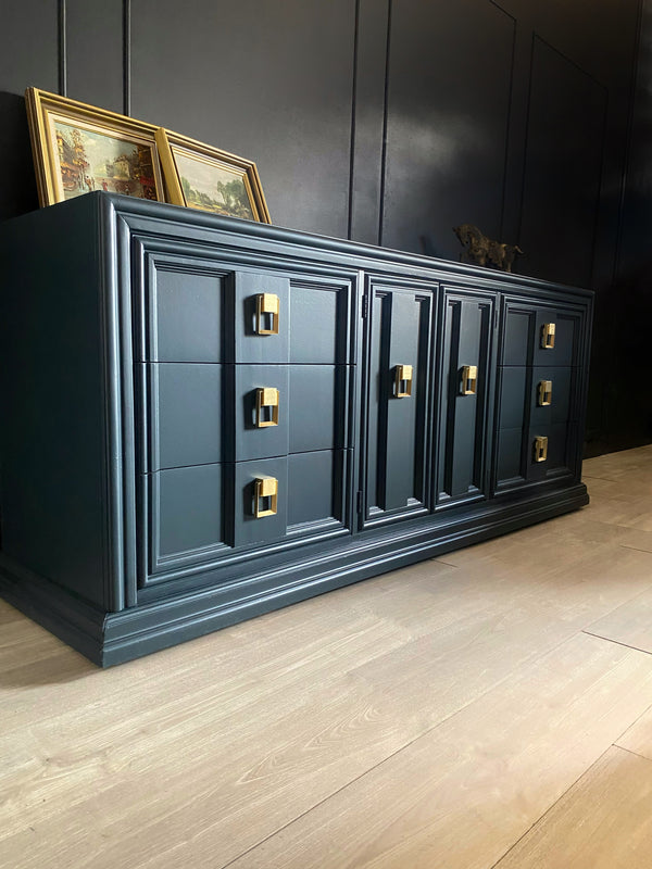 Thomasville dresser dark blue