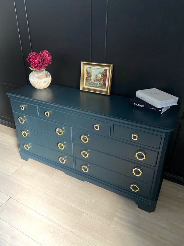 Drexel Furniture dresser blue, view 5