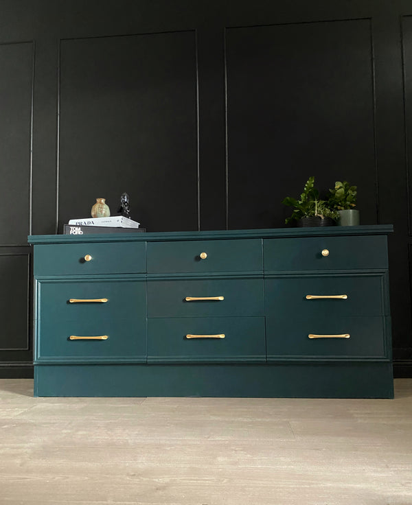 Elite Furniture dresser dark blue