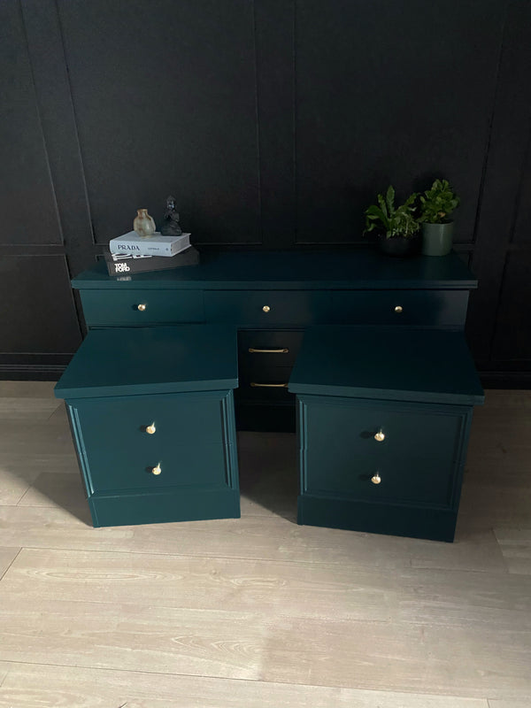 Elite Furniture bedside tables dark blue, view 5
