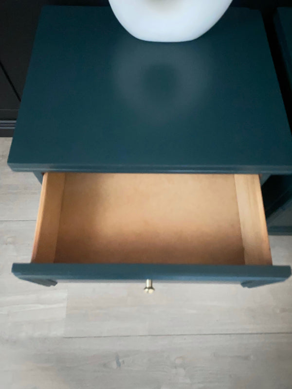 Elite Furniture bedside tables dark blue, view 4