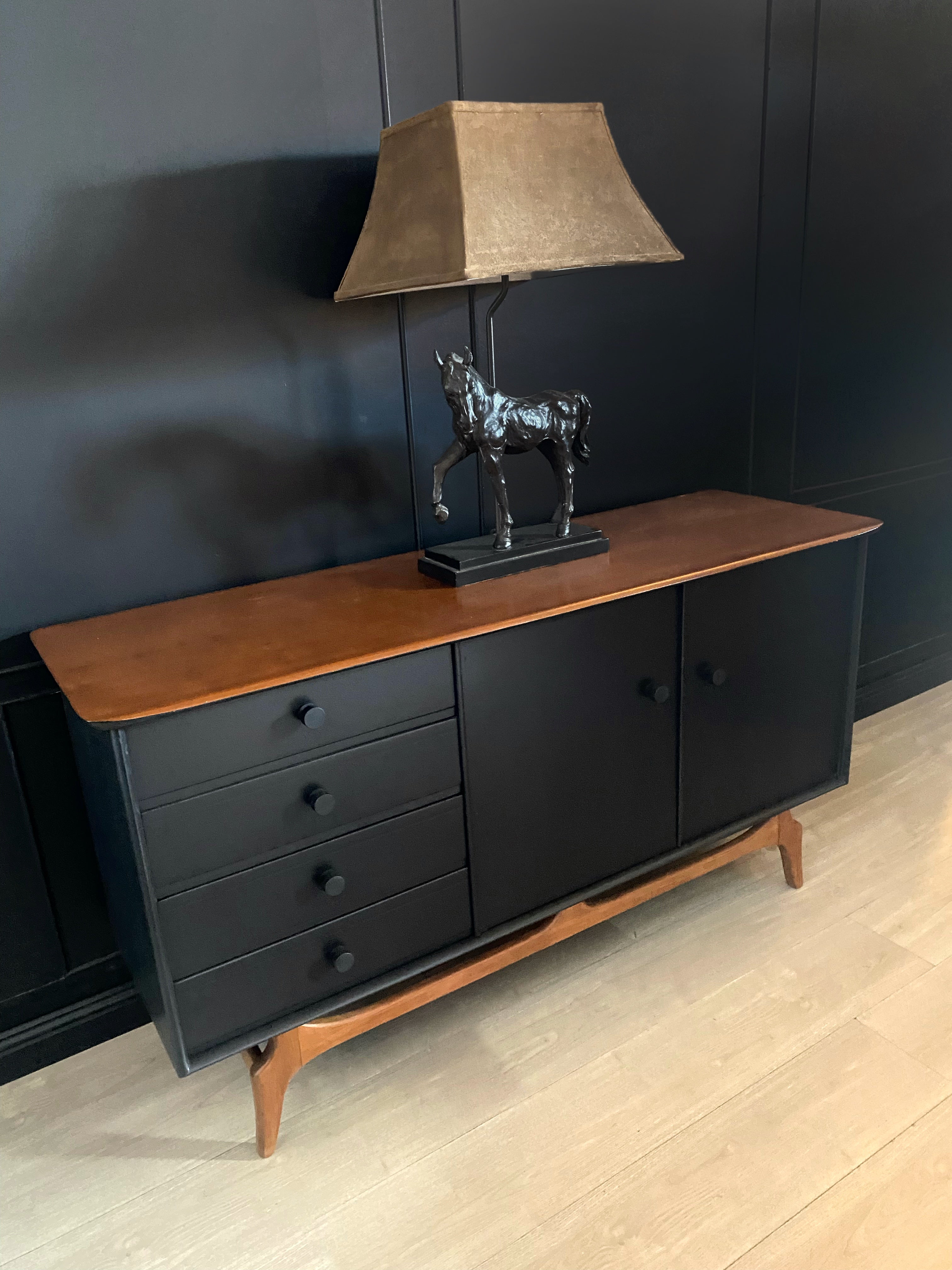 ‘Reliance Furniture’ mid century / vintage cabinet with cool legs