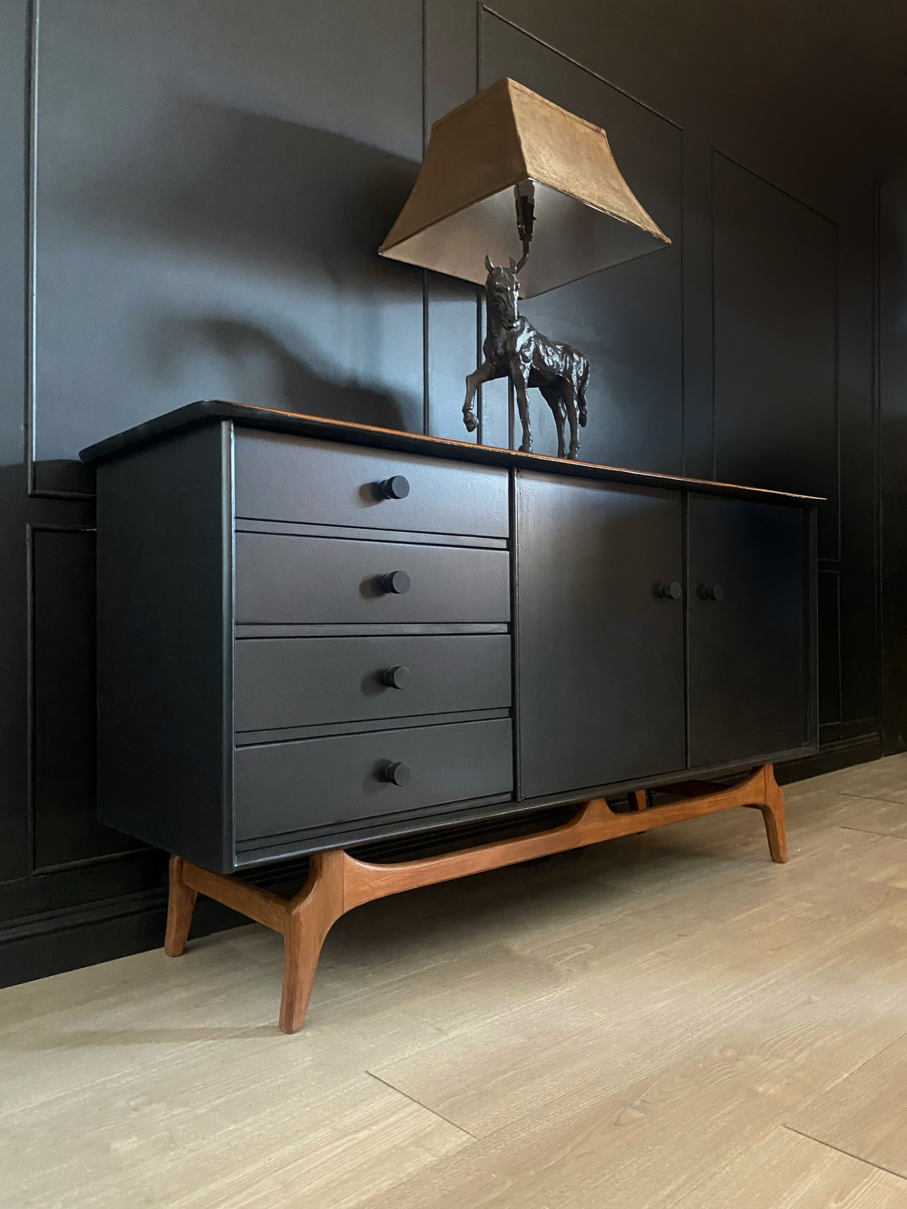 ‘Reliance Furniture’ mid century / vintage cabinet with cool legs