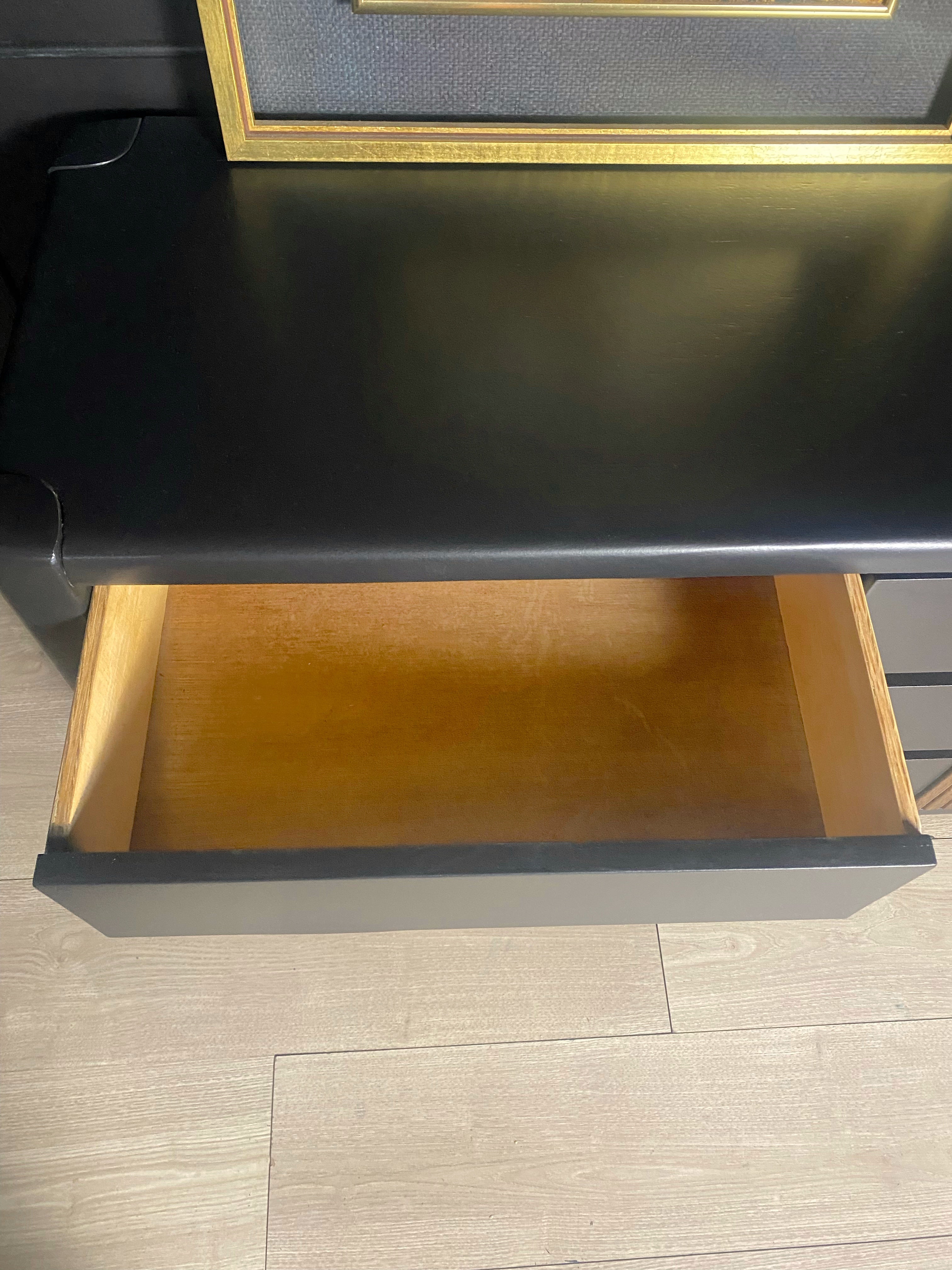 Kalmar Dresser with wood panelling 9 drawers