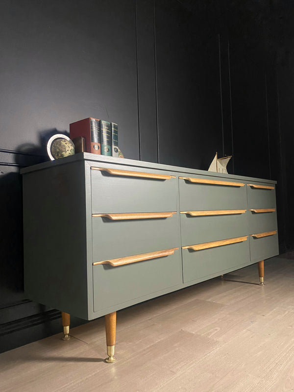 Mid-century dresser grey, view 2