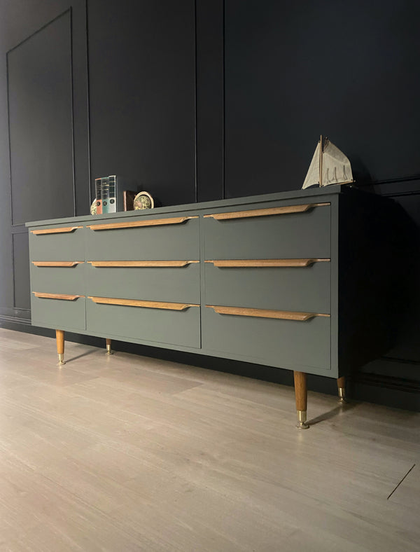Mid-century dresser grey, view 3