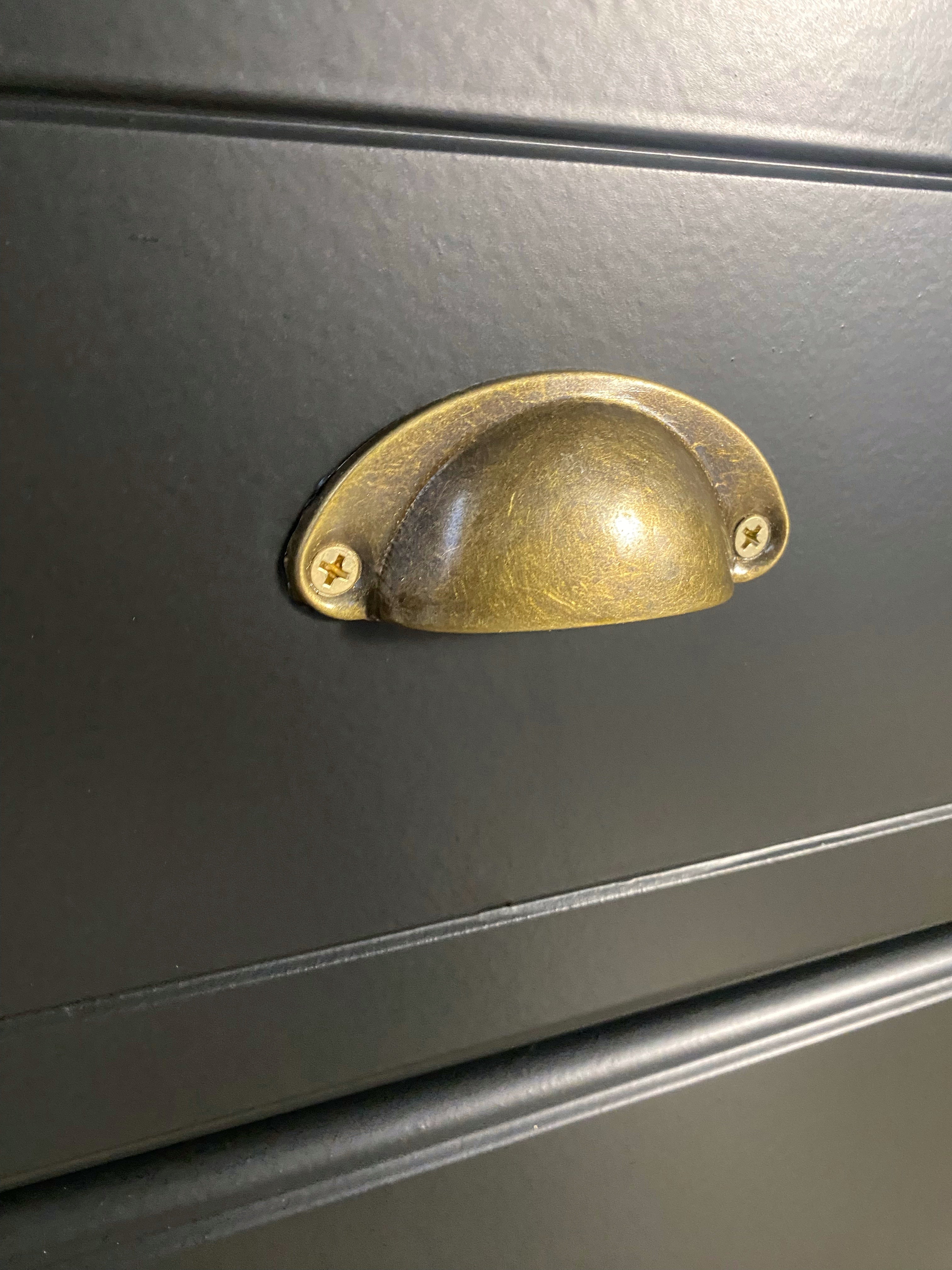 ‘Burgess Furniture’ dark olive dresser